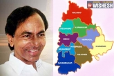 KCR, districts, recognition of telangana districts on oct 11, Recognization
