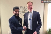 Revanth Reddy agreement, Revanth Reddy at Davos, revanth reddy signs agreement with wef in davos, Investment