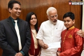 Riddhiraj Kumar, PM Modi, 10 year old nri donates prize money to army welfare, Prize money
