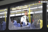 Bus, journalist, bus carrying rio olympics journalists attacked, U s journalist