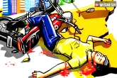 villagers destroy trucks, Road Accident in Dhanbad, road accident in dhanbad 3 students killed, Roads