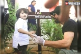 AbRam, Shah Rukh Khan, srk his younger son abram plants sapling, Abram