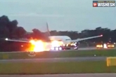 plane caught fire, plane caught fire, singapore airlines plane catch fire no casualties, No casualties