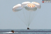 SpaceX Capsule mission, SpaceX Capsule launch, spacex capsule with nasa astronauts returns to earth, Spacex capsule