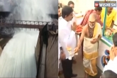 Srisailam Project, Srisailam Project, two flood gates of srisailam project opened, Sail