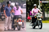 Bike Ride, Jyothika, suriya teaches jyothika bike riding, Actor suriya
