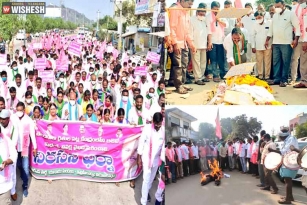 TRS Continues To Protest Against The Centre On The Paddy Issue