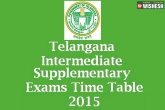 supplementary exams time table, careers, telangana inter supplementary exams schedule, Inter supplementary exams