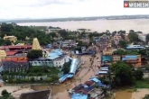 Bhadrachalam rains visuals, Bhadrachalam rains videos, telangana rains bhadrachalam on high alert, Bhadrachalam rains