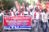 TSRTC Strike news, TSRTC Strike news, telangana government not bothered about tsrtc employees, Rtc strike