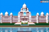 Telangana new Secretariat news, Telangana new Secretariat pictures, telangana government releases the proposed design of the new secretariat, Secretariat