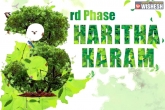 Telangana Government, GHMC, kcr launches third phase of haritha haram in karimnagar, N t rama rao