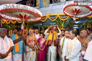 Tirumala Brahmotsavams Begins, AP CM Presents Silk Clothes to the Lord