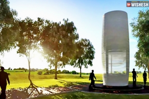 Tower clears smog and creates jewellery