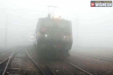 Met Department forecast, Trains canceled, 3 trains canceled 81 trains delayed due to dense fog in delhi, Trains delayed