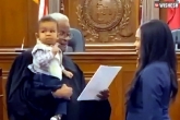Juliana Lamar latest, Juliana Lamar son, us mom takes oath as lawyer while judge holds her baby, Us mom