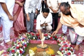 AP government, 50, ys jagan lays foundation stone for 50 793 houses, 793 houses