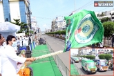 ambulances, YS Jagan updates, ys jagan flags off 1088 ambulances in vijayawada, Vijayawada