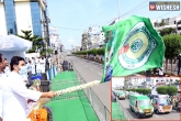 YS Jagan news, YS Jagan news, ys jagan flags off 1088 ambulances in vijayawada, 108