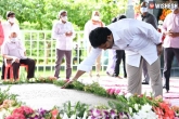 YSR birth anniversary, YSR birth anniversary news, ys jagan pays his tribute to late ysr on his birth anniversary, Birth anniversary