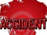 , Accident at Moinabad, car rams into motorcycles 2 died 2 injured, Absconding