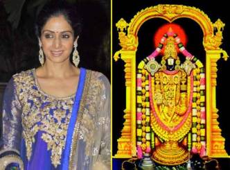 Sridevi seeks blessings of Balaji