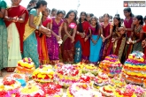 Bathukamma festival celebrations in Hyderabad, Bathukamma celebrations in Telangana, bathukamma telangana govt declares holiday, Bathukamma festival