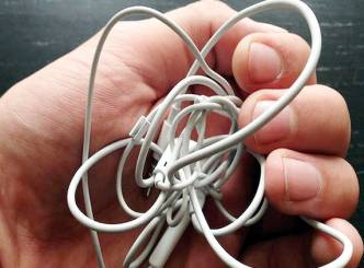 Earphones tangled all the time?