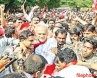 Arrest of CPI Narayana, anti-labour policies of the government, bandh partial in state cpi narayana arrested, Policies