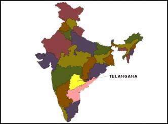Telangana yet to get slot in Indian map