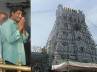 politicians lime light, declaration, kolaveri di on jagan s temple visit, Sanctity