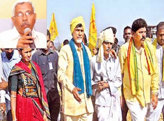 Naidu goes on yatra amid high tension in Warangal district