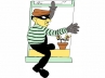 clueless investigations, photos of the man, 9 yr old cell photographer unravels mysterious burglar, Burglar photographed
