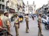 hyderabad blasts dilsukhnagar, hyderabad blasts dilsukhnagar, begum bazaar under strict vigil, Dilsukhnagar bomb blast