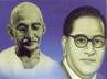 Gandhi, constitution, chicken fest on gandhi jayanti, Br ambedkar