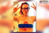 Coke tin on the breast, Ice bucket challenge, challenge of holding coke tin with boobs, Breast