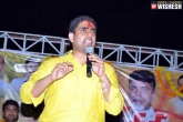 AP news, Lokesh, lokesh lacks clarity on naidu s programmes, Jana chaitanya yatralu