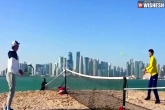 sports news, sports news, video novak djokovic rafael nadal play beach tennis, Djokovic