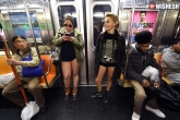 pantless in Newyork, pantless in Newyork, pantless subway riders spotted in new york city, Newyork