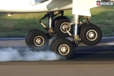 spicejet plane tyre, spicejet plane tyre, plane loses tyre but lands safely, Spice