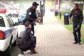 viral videos, viral videos, prank police self shoots on foot, Prank