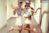 Sania Martina WTA, sports news, sania and martina win 1st ever title, Tennis