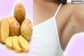 beauty tips, Under arms tips, potato to get rid of dark underarms, Potato