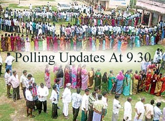 Panchayat Polling updates at 9.30
