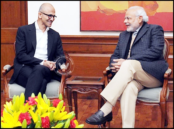 Microsoft CEO meets PM Modi