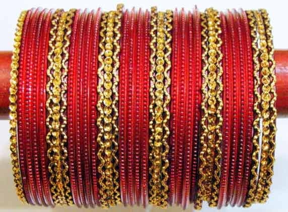 'Red' bangles are in Indian tradition...