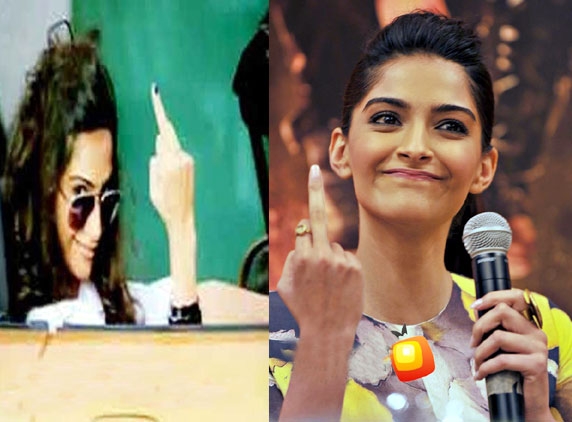 SLIDESHOW: Bollywood shows Middle Finger