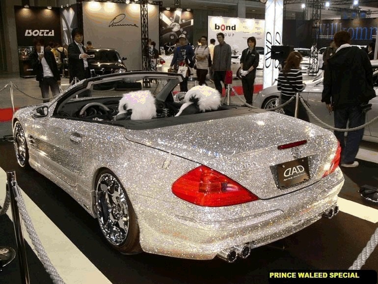 Car made out of Diamonds, Gold and Silver