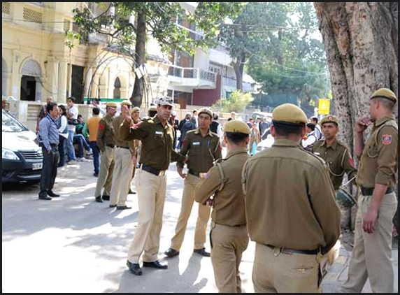 Tight security at party offices