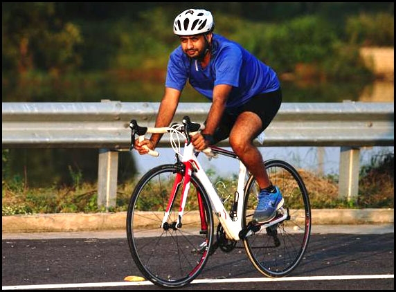 Cyclist Aditya Mehta Reached Hyderabad